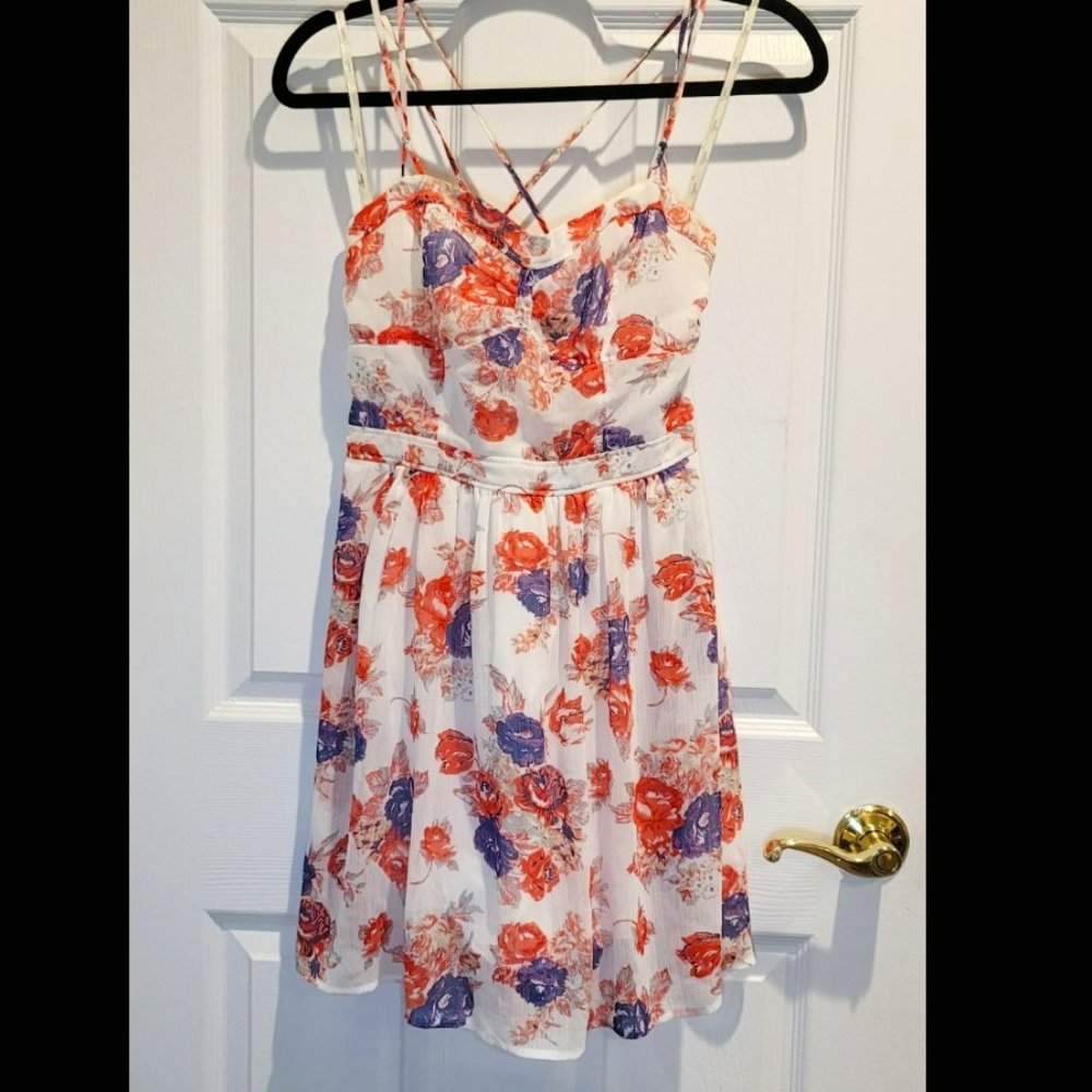 Guess Spaghetti Strap Floral Dress